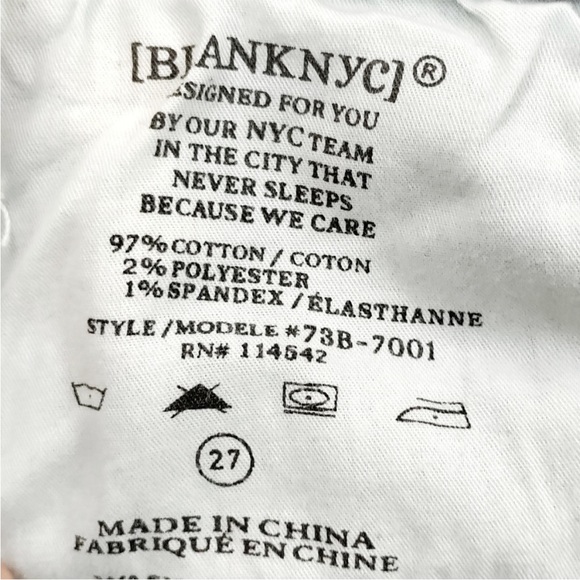 Blank NYC Patchwork denim jeans size 27 - Picture 7 of 7